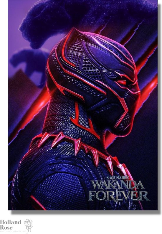 Black Panther Poster | Marvel | Wakanda Forever | Black Panther 2 | 2022 | Film poster | Superhero | Disney | 60x42cm | A2 | Geschikt om in te lijsten