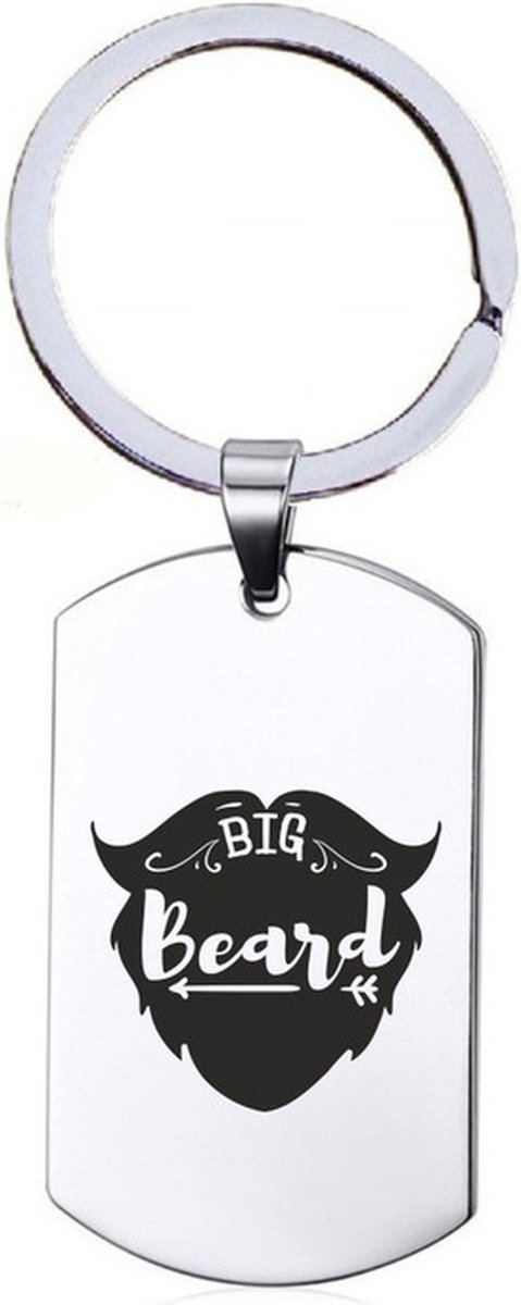 Sleutelhanger RVS - Big Beard