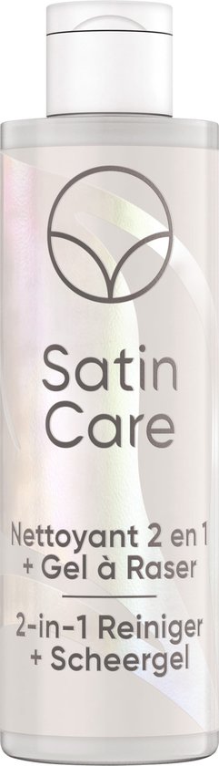 Satin Care Pour Les Poils Pubiens - Nettoyant 2 En 1 + Gel À Raser - 190 ml