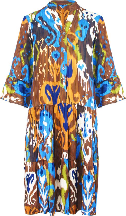 Print Ibiza Dress Kobalt