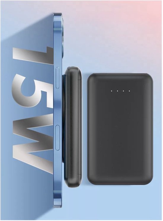 Jonwall Power Bank voor MagSafe, magnetische draadloze oplader, 20 W snellaadbatterij met USB-C-kabel, compatibel met iPhone 16/15/14/13/12-serie, wit Jonwall Power Bank voor MagSafe, magnetische draadloze oplader, 20 W snellaadbatterij met USB-C-kabel, compatibel met iPhone 16/15/14/13/12-serie, wit