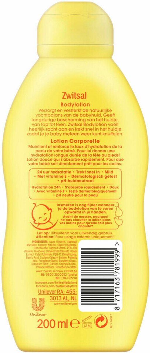 Zwitsal - Baby huidverzorging - Bodylotion - 200ml van Zwitsal — afbeelding 4