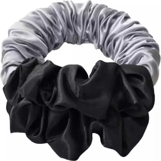 Silk scrunchie heatless curls silk elastiek krultang