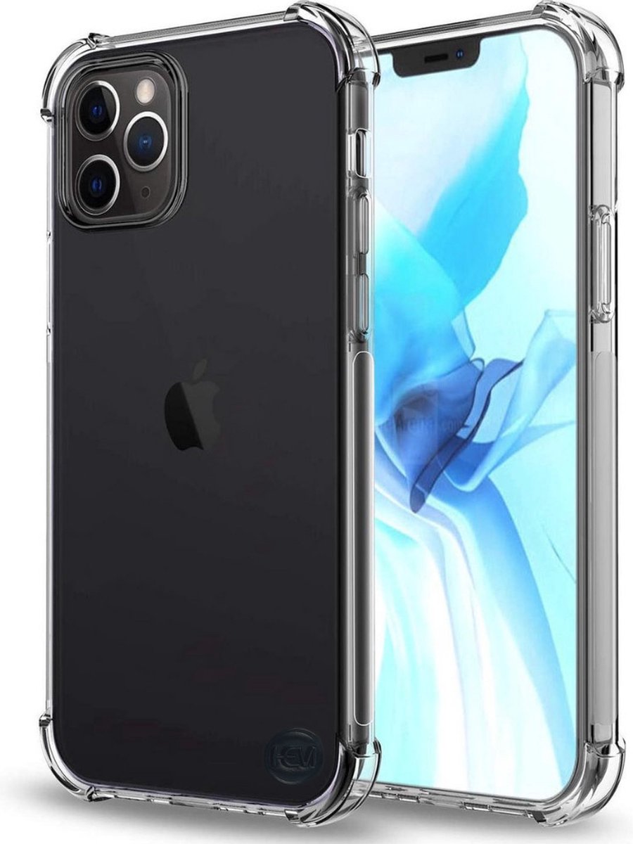 Geschikt voor iPhone 12 hoesje-schokbestendig-en-dun-tpu-transparant