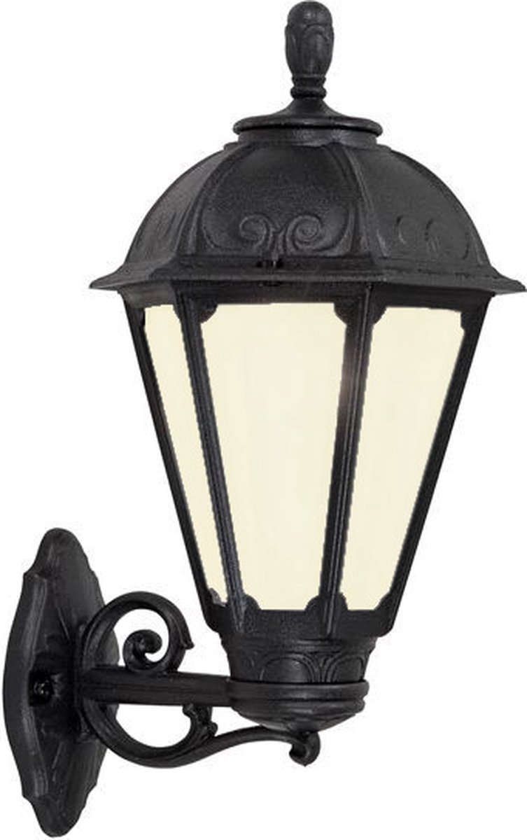 Fumagalli Salem Bisso - Tuinverlichting - Wandlamp - Zwart - Mat Glas - LED Lamp