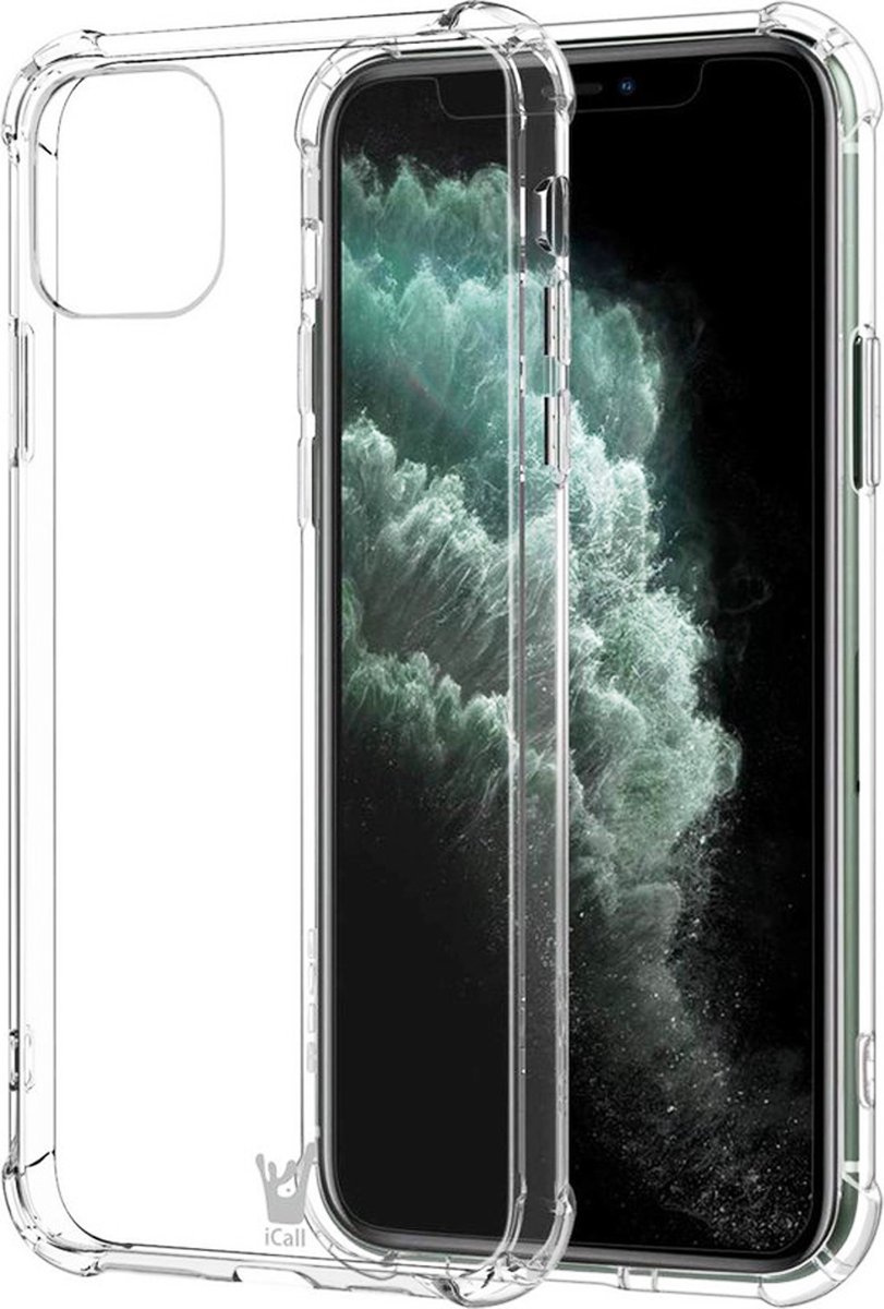 Geschikt voor iPhone 11 Pro Max hoesje-schokbestendig-en-dun-tpu-transparant