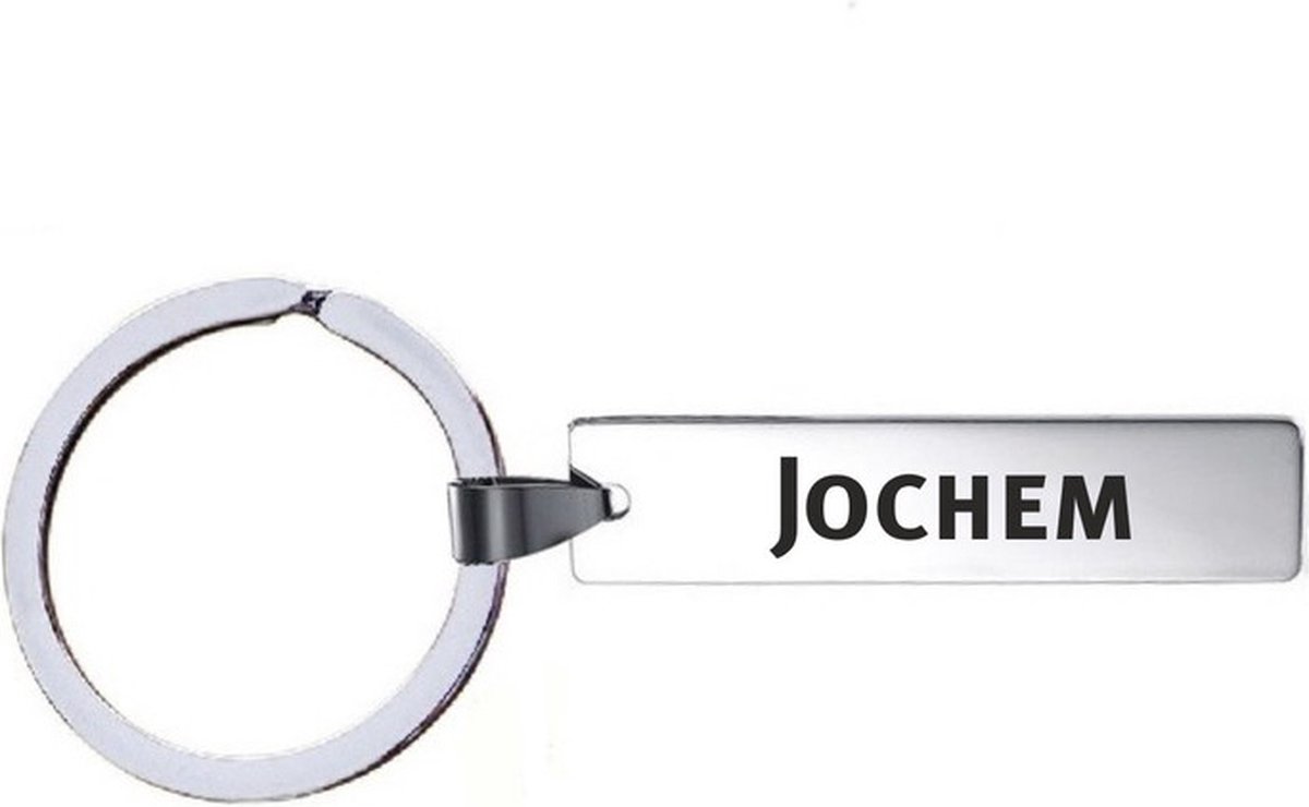 Sleutelhanger Met Naam - Jochem - RVS
