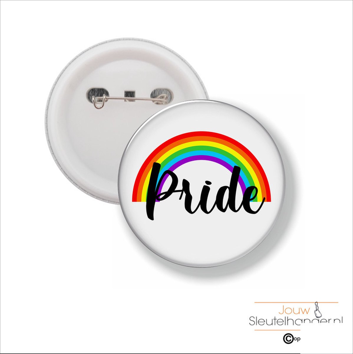 Button Met Speld 58 MM - Pride
