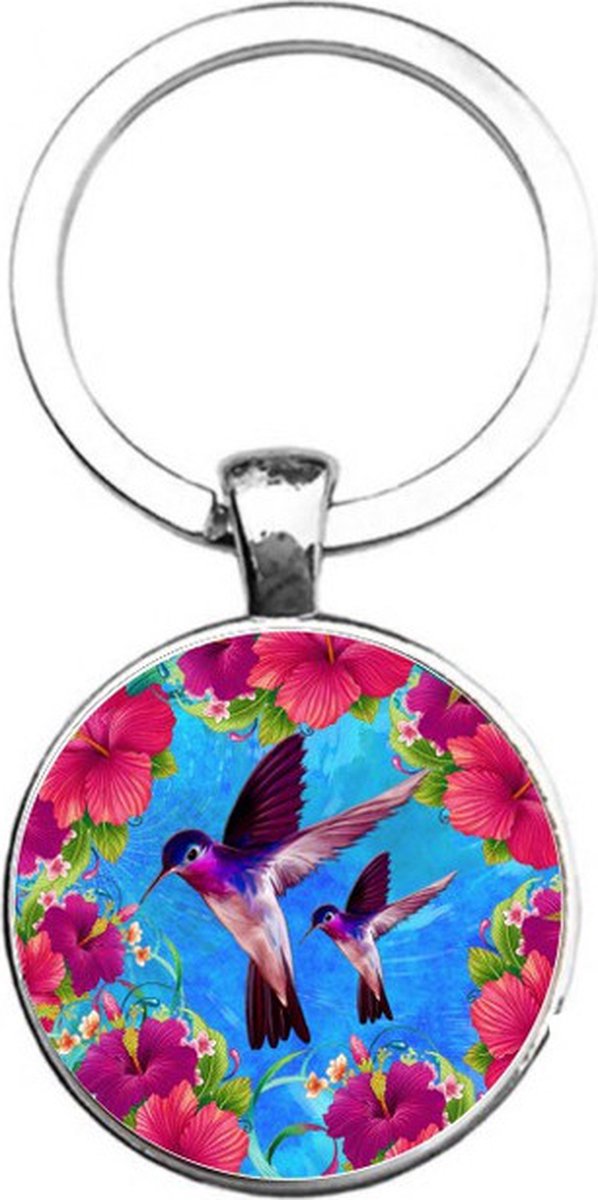 Sleutelhanger Glas - Vogels