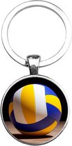 Volleybalsleutelhanger, mini sport volleybal sleutelhanger voor