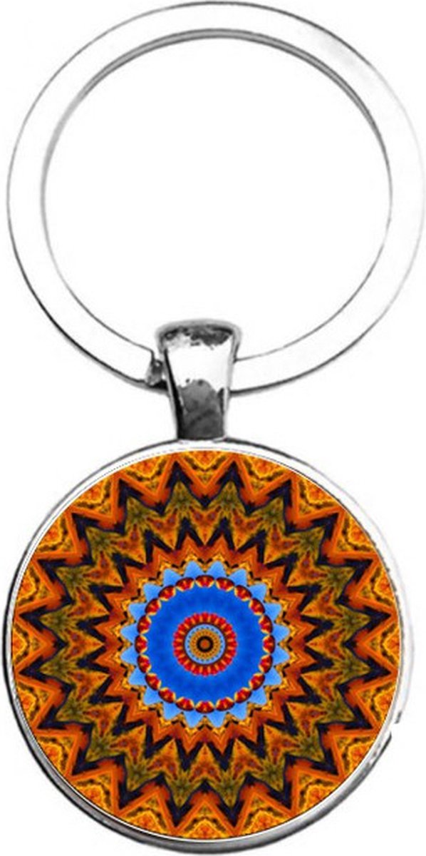 Sleutelhanger Glas - Mandala