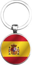 Porte-clés en Glas - Drapeau Espagne