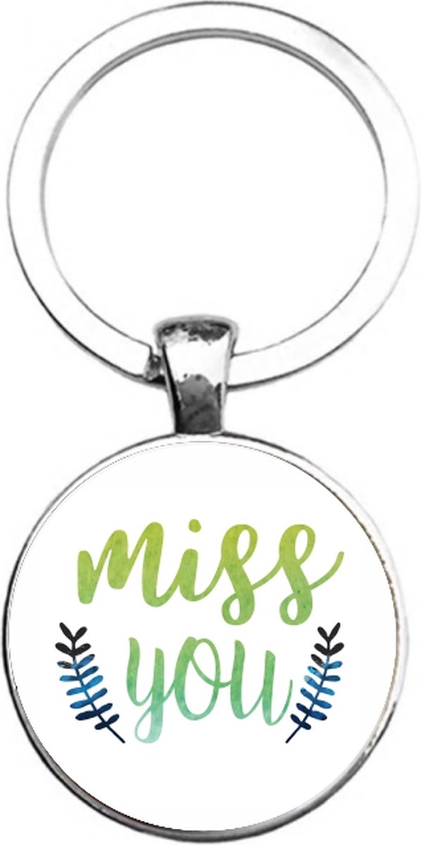Sleutelhanger Glas - Miss You