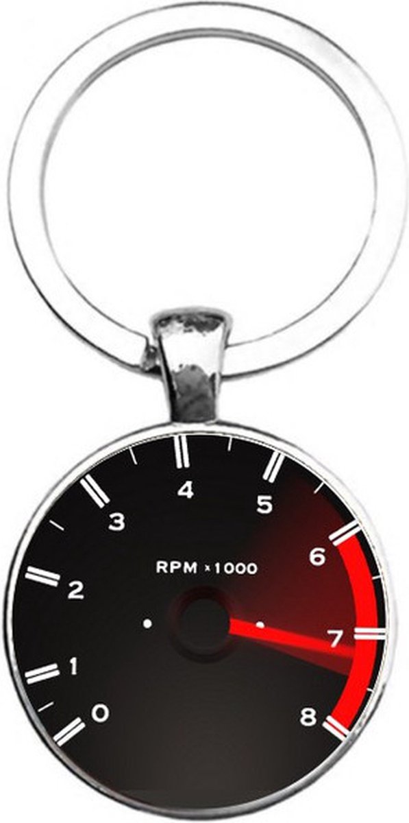 Sleutelhanger Glas - Km Teller