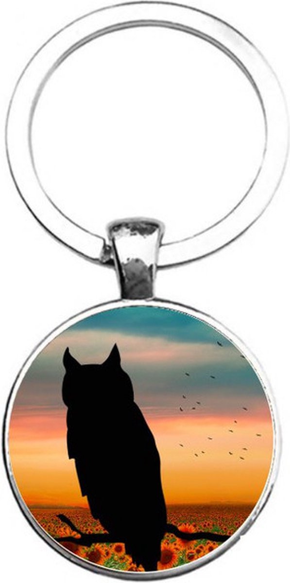 Sleutelhanger Glas - Uil