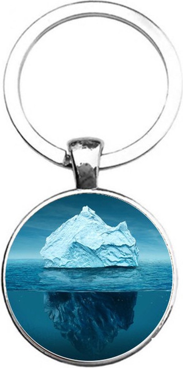 Sleutelhanger Glas - Ijsberg