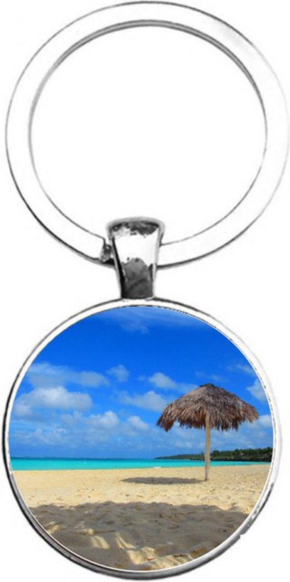 Sleutelhanger Glas - Strand