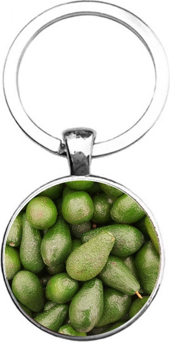 Sleutelhanger Glas - Avocado