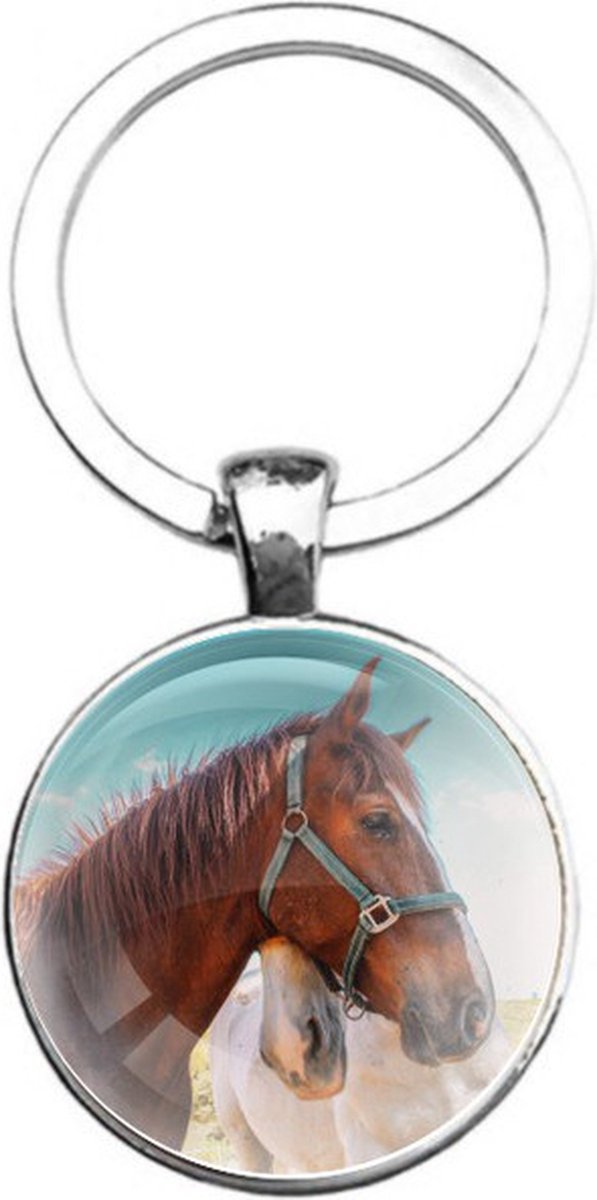 Sleutelhanger Glas - Paard