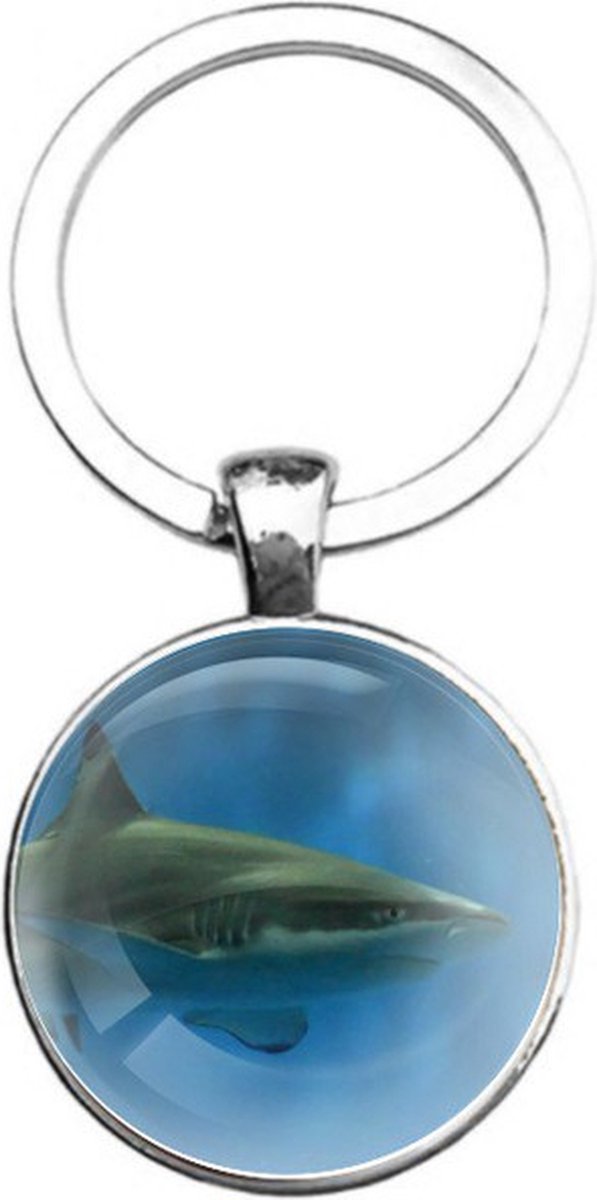 Sleutelhanger Glas - Haai