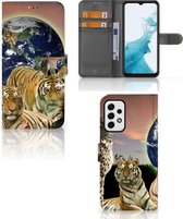 Portefeuille Samsung Galaxy A23 Téléphone Portable Couverture Standing pour Prédateurs