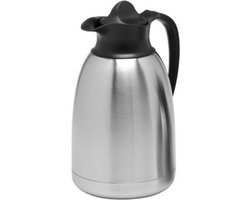 EMGA - Thermoskan 1,5 liter zwart - Houd dranken tot 24 uur koud of warm