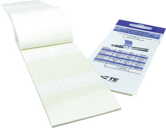 TE Connectivity 6-1768048-2 TKM150-N Kabeletiket TKM 25 x 25 mm Kleur van het label: Wit Aantal etiketten: 30