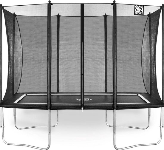 game on sport jumpline trampoline + net 213x335 cm zwart bol
