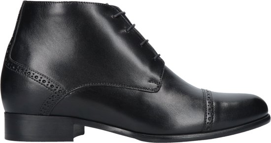 Chaussures pour femmes - bottines homme - chaussures business homme - doublées - +7 cm d'élévation - cuir de vachette