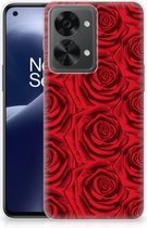 GSM Hoesje OnePlus Nord 2T TPU Bumper Red Roses