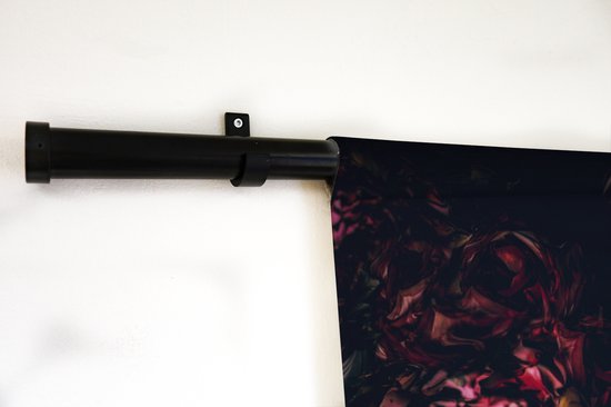 Wandkleed - Wanddoek - Vrouw - Bloemen - Henna - Portret - 180x120 cm - Wandtapijt