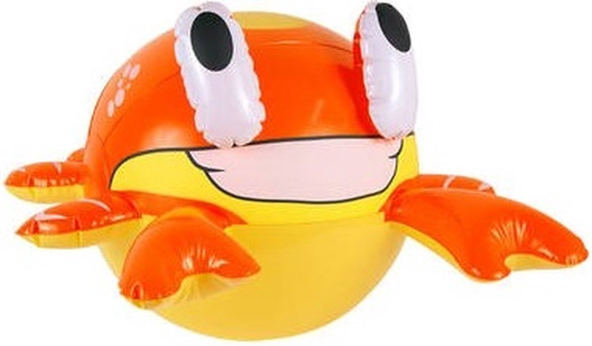 Opblaasbare Crab 44cm + Opblaasbare Bekerhouder