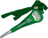 Miko Pen Flesopener - 18 Proost - Groen - 2 in 1