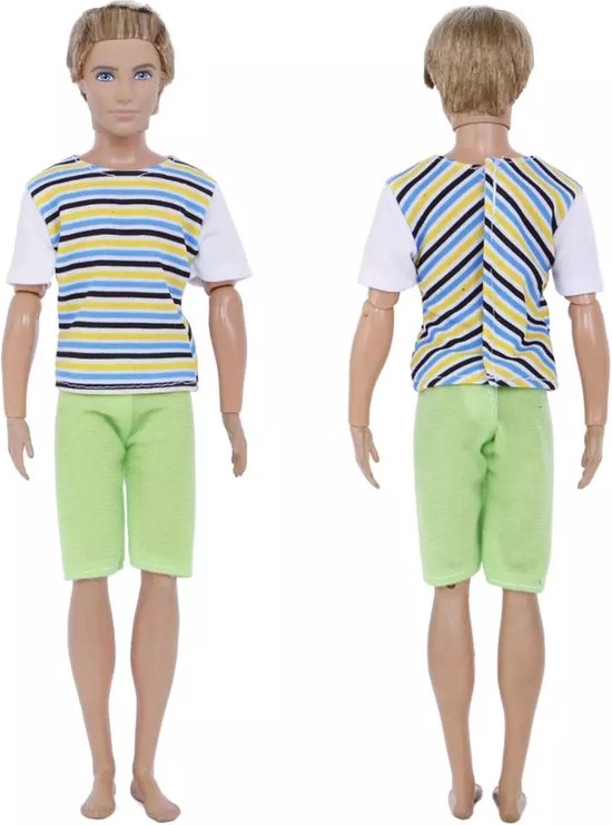 Vêtements de poupée - Convient pour Ken de Barbie - Set de 5 tenues -  Vêtements pour