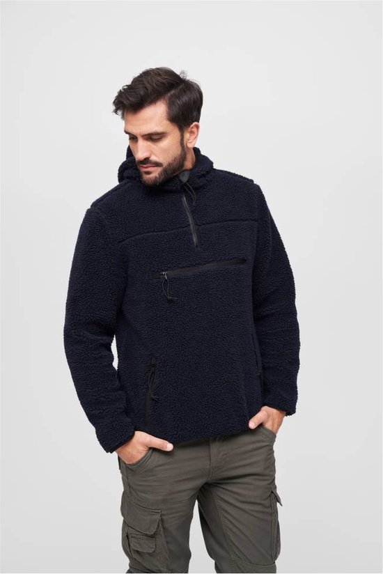 Brandit - Teddyfleece Worker Pullover Jas - 7XL - Blauw