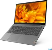 Lenovo IdeaPad 3 i3-1115G4 Notebook 39,6 cm (15.6") Full HD Intel® Core™ i3 8 GB DDR4-SDRAM 256 GB SSD Wi-Fi 6 (802.11ax) Windows 11 Home in S mode Grijs