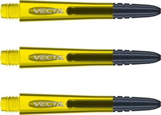 WINMAU - Vecta Dartschachten Geel, Medium - 1 set per pakket (3 Dartschachten in totaal) van Winmau — afbeelding 4