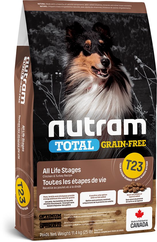 Nutram T23 Total Grain-Free Turkey & Chicken Dog Food 2kg