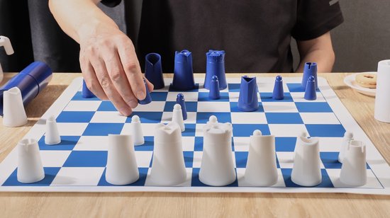 Thumbnail van een extra afbeelding van het spel Schaken Designnest Crownes Basic Compacte nestschaakset BordSpell Chess