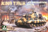 TAKOM King Tiger Late Production Sd.Kfz. 182 (2 in 1) + Ammo by Mig lijm