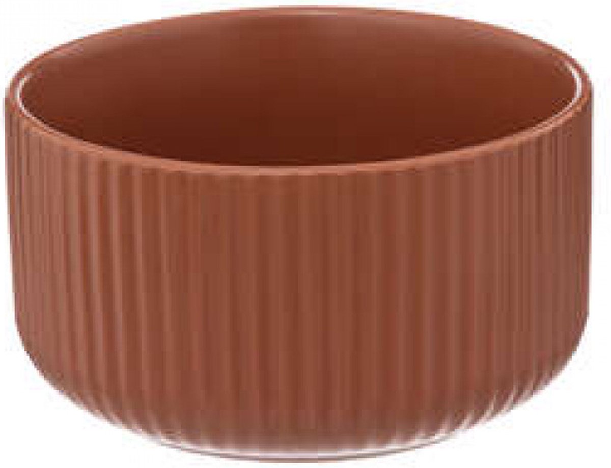 JJA - Set van 2 kommen/bowls/serveerschalen - Terracotta - 42+80 cl