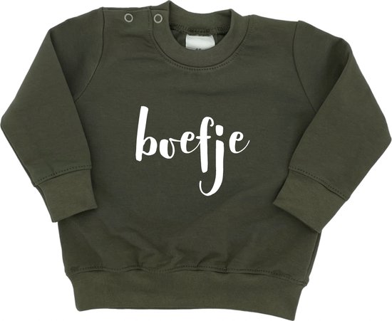 Sweater baby met tekst 'Boefje' - Babykleding