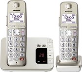 Panasonic - KX-TGE262GN DECT/GAP - Vaste analoge telefoon Antwoordapparaat -Zilver