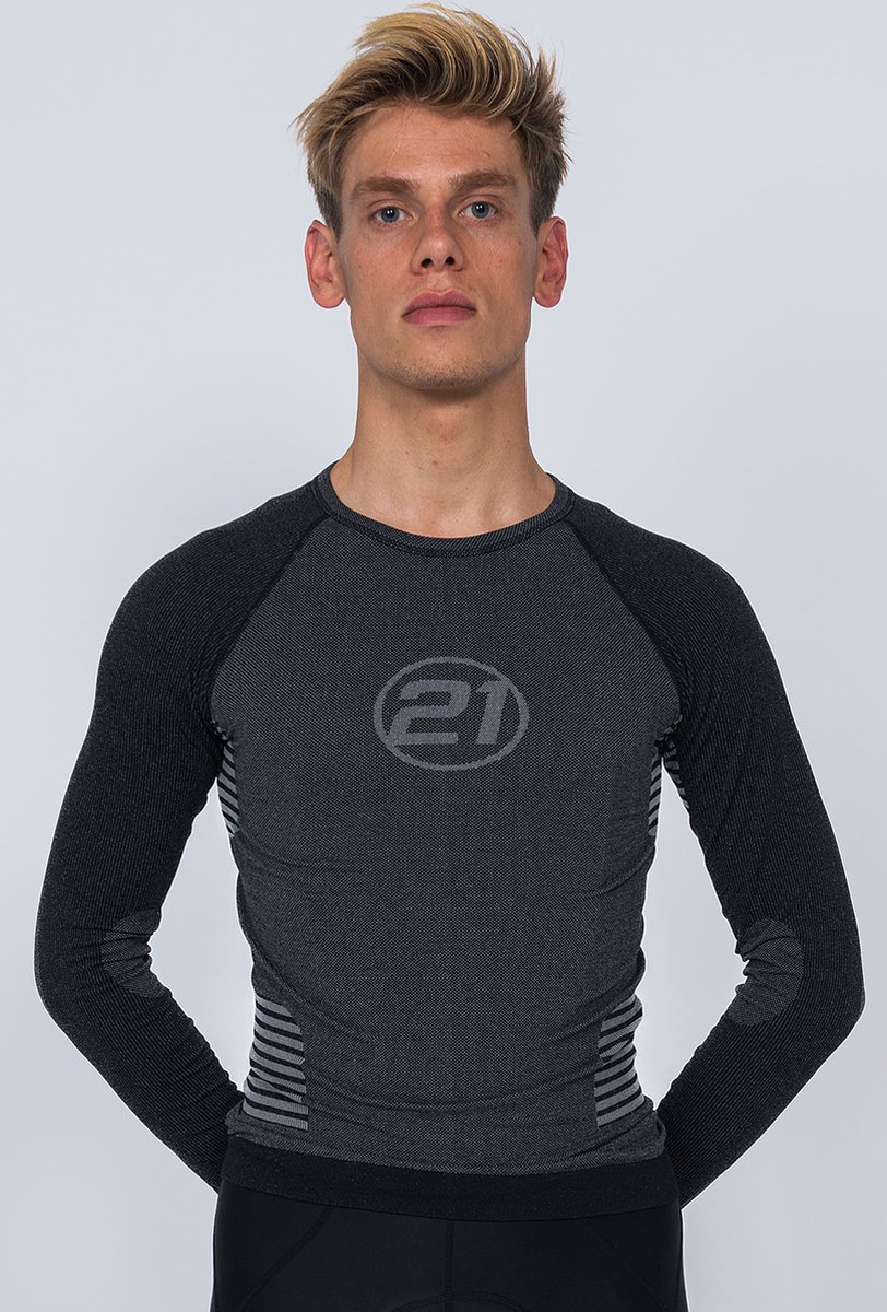 21Virages Zweethemd Lange Mouwen zwart size1 (XS/S)