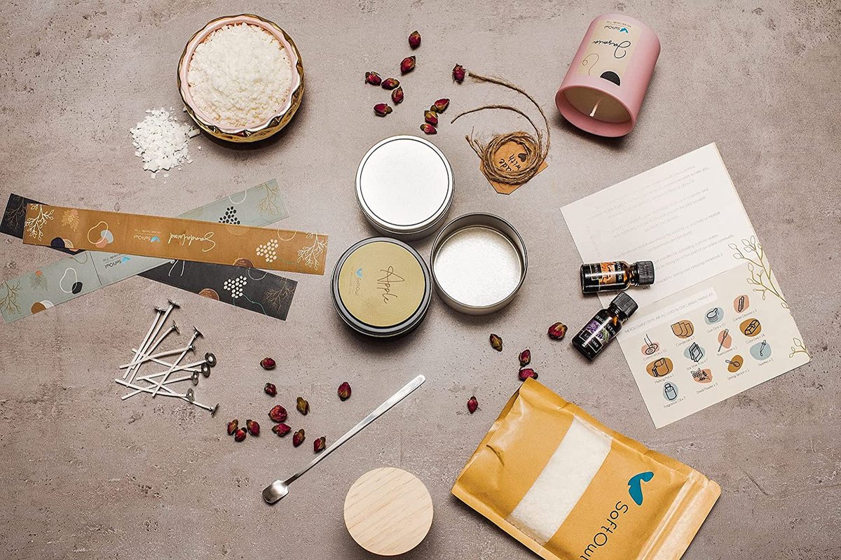 Geurkaarsen DIY - Zelf kaarsen maken - Complete Geschenkset - Voor Kinderen en Volwassenen - 7 Kaarsen — afbeelding 5