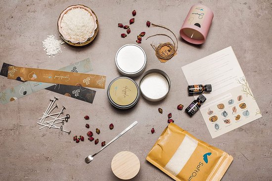 Geurkaarsen DIY - Zelf kaarsen maken - Complete Geschenkset - Voor Kinderen en Volwassenen - 7 Kaarsen