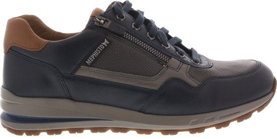 Foto: Heren veterschoenen mephisto bradley randy navy donkerblauw maat 8