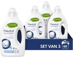 Neutral Wit Vloeibaar Wasmiddel - 3 x 20 wasbeurten
