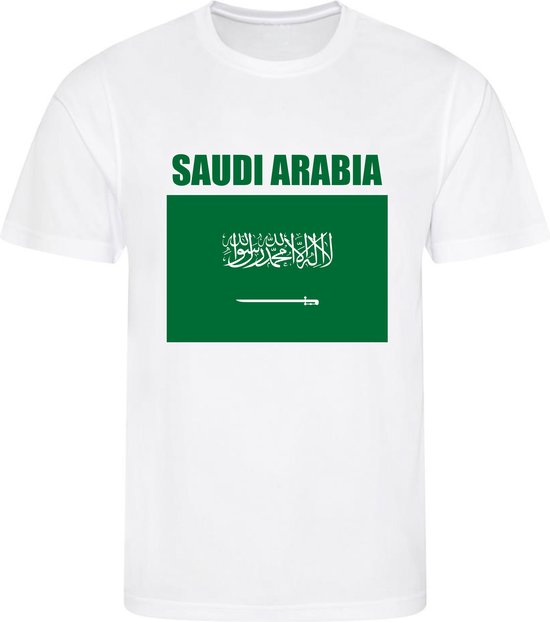 Foto: Wk saudi arabi saudi arabia t shirt wit voetbalshirt maat s wereldkampioenschap voetbal 2022