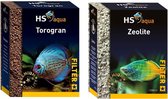 HS-aqua - Torogran + HS-Aqua - Zeoliet - Aquarium - Filtermateriaal -2x 1 Liter - combideal